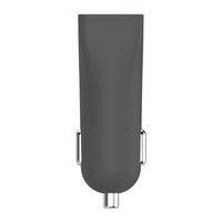 Basic Tech Dual USB Car Charger Charcoal-Universal