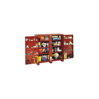 Jobox Heavy Duty Cabinet 2 Door 60 1/8 x 30 1/4 x 60 3/4 (1-698990)-Colour: Red