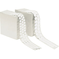 Aplix – Attache en rondelle à crochets peler et collez d’un diamètre 1/2 po, 500/rouleau, blanc (OC471)-Attache en rondelle à endos adhésif, crochet blanc