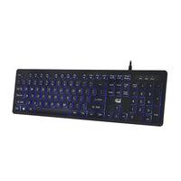 Adesso AKB-139EB Large Print illuminated Desktop Keyboard-Large Print Illuminated Desktop Keyboard