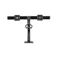 North Bayou 24"-32" Gas-Strut Desktop Dual Monitor Arm - Black (F32-B)-Dual screen monitor mount