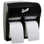 Scott Pro High Capacity Single Roll Bath Tissue Dispenser (44518) - Black-Standard toilet paper dispenser 