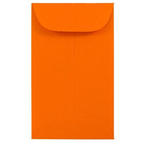 JAM Paper #3 Coin Envelopes, 2.5 x 4.25, Brite Hue Orange Recycled, 500 Pack-Coin Envelopes
