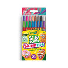 Crayola Silly Scents Smash-Ups Mini Twistables Crayons - 24 Count-Crayola Silly Scents Smash-Ups blend two sweet scents in each crayon - a colourful treat for the eyes and the nose!