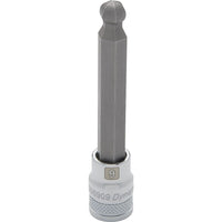 Dynamic Tools 3/8" Drive Metric Hex Head, 5mm Long Ball Nose, Chrome Finish Socket-Size: 5 mm