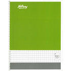 Cahiers #Hilroy à reliure spiralée, quadrillé, 80 feuilles, 8 po x 10 1/2 po, couleurs variées (13038) -10 1/2 po x 8 po, vertical