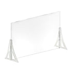 Azar Displays Acrylic Cashier Shield - 30"W x 40"H - Clear - 2 Pack-Clear