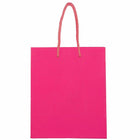 Jam Paper Gift Bags with Rope Handles - Medium - 8" x 10" x 4" - Fuchsia Glossy - 100 Pack-Quantity: 100 per pack