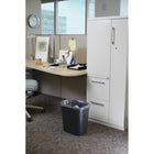 Rubbermaid Plastic Wastebasket - 28 1/2 Quart - Black-Material: Resin