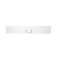 Gry Mattr - Boîte de classement en papier de 17,9 x 13,35 x 2,8 po - blanche-Carton blanc