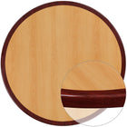 Flash Furniture 24" Round 2-Tone High-Gloss Cherry / Mahogany Resin Table Top with 2" Thick Drop-Lip-Restaurant Dining Table Top