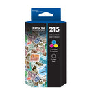 Epson 215 Ink Cartridge Combo Pack - Standard Capacity - Black/Tri-Colour-Bright, vivid colours on plain paper