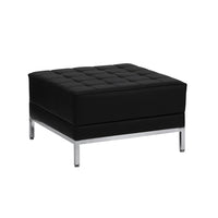 Flash Furniture HERCULES Imagination Series Black Leather Ottoman-Modular Ottoman