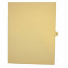 Mark Maker Legal Exhibit Index Tab Buff Single Tabs, 1/15th Cut, Letter Size, No Holes, Letter W, 25 Pack-Buff Single Tabs, 1/15th Cut