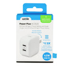 LOGiiX Power Plus 45W Duo USB-C Wall Charger - White-Charge smartphones, tablets & even laptops with ease