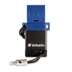 Verbatim 128 GB Store 'n' Go Dual USB 3.2 Gen 1 Flash Drive for USB-C Devices - Blue-Access stored content directly from drive
