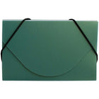 JAM Paper Plastic Business Card Case, Green Metallic, 5 Pack (365659g)-Green metallic