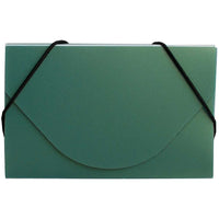 JAM Paper Plastic Business Card Case, Green Metallic, 5 Pack (365659g)-Green metallic