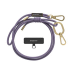 SwitchEasy MagEasy Strap Card with Detachable Neckstrap and Phone Lanyard - 6mm Strap - Very Peri-No need to compromise between form and function