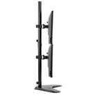 Fellowes Professional Series Dual Stacking Monitor Arm (8044001)-Freestanding design allows dual monitors to be used in spaces that do not allow a clamp or grommet mount