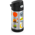 Thermos FUNtainer Vacuum Insulated Stainless Steel 355 ml Bottle with Straw - Mandalorian-Stainless steel