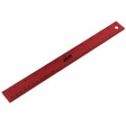 JAM Paper Stainless Steel Ruler with Non-Skid Backing - 12" - Red - 12 Pack-Color: Red Stainless Steel