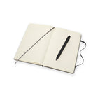 Moleskine Classic Notebook Bundle Vertical +Go Pen - Large - Black - 5" x 8.25" - 2 Pack-Narrow Ruling