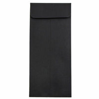 JAM Paper #10 Policy Business Envelopes - 4.125" x 9.5" - Black Linen - 50 Pack-Colour: Black Linen Envelopes