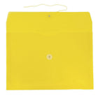 JAM Paper Plastic Envelopes with Button and String Tie Closure, Legal Booklet, 9.75 x 14.5, Yellow Poly, 12 Pack (219B1YE)-Size: 10-1/4" x 14-1/2"