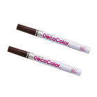 Marvy Uchida Fine-Line Opaque Paint Markers - Dark Brown - 2 Pack-Colour: Dark Brown