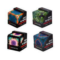 Shashibo Shape Shifting Box-With the strong internal magnet system of our fidget puzzle boxes you can connect multiple magnetic cubes to build even larger structures and sculptures 