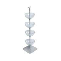 Azar Displays 4-Tiered 14" Bowl Floor Display (751404)-Display fixture