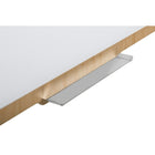 Archyi Glass Writing Board, Douro Collection, 36" x 48", White-Integrated stainless tray for markers and erasers