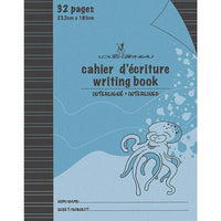 Louis Garneau Exercise Book, Interlined, 9-1/4" x 7-1/4", 32 Pages, Blue, 48 Pack-Exercise book with interlined ruling, laminated covers and thick paper