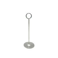 FuTECH PCHC16 Place Card Holders, Height 6", 10 Pack-Alligator clip grips displayed showcards, price tags, photos, memos and notes...etc. Modern and strong stainless steel cylindrical bases.