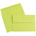 JAM Paper A7 Invitation Envelopes, 5.25 x 7.25, Brite Hue Ultra Lime Green, 1000 Pack (96151B)-Material: Paper