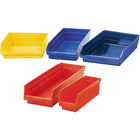 Quantum Storage Systems Store More Plastic Shelf Bins, 6-5/8" W x 6" H x 17-7/8" D, Yellow - 12 Pack-Colour: Yellow