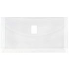 JAM Paper #10 Plastic Envelopes with VELCRO Brand Closure, 1 Expansion, 5.25 x 9.5, Clear Poly, 108 Pack (921V1CLB)-Colour: Clear