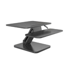 ShoppingAll 25"W Height Adjustable Sit to Stand Desk Converter Workstation - Black-1 Year Limited Manufacturer Warranty