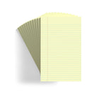 Staples Narrow Ruled Notepad - 5" x 8" - Canary - 50 Sheets/Pad - 12 Pack-Standard notepad for everyday writing