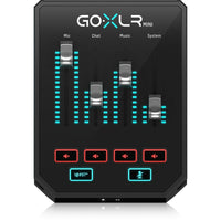 TC Helicon Go XLR Mini - Mélangeur pour les streamers et les diffuseurs en ligne-La plate-forme de bureau "Go Live" pour les diffuseurs en ligne vous donne un contrôle instantané de votre son