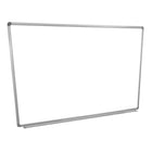 Luxor 72" x 48" Wall-Mounted Magnetic Whiteboard-Painted Steel magnetic whiteboard, chrome-finished aluminum frame enclosing board
