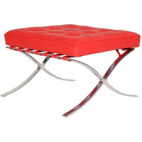 Nicer Furniture Pavilion Ottoman - Red-Timeless classic modern design