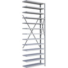 Metalware RK412 Boltless Shelving Unit, 13-Shelves, 36" x 12" x 100", Light Grey-Adjustable shelving system that provides high strength, yet economical storage capacity for your needs
