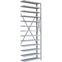 Metalware RK412 Boltless Shelving Unit, 13-Shelves, 36" x 12" x 100", Light Grey-Adjustable shelving system that provides high strength, yet economical storage capacity for your needs