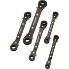 Dynamic Tools 5 Piece SAE Double Box End, Reversible Ratcheting Wrench Set, 15deg Offset-Contains: 1/4" X 5/16", 3/8" X 7/16", 1/2" X 9/16", 5/8" X 11/16", 3/4" X 7/8"