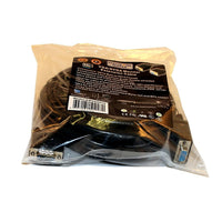 Electronic Master 15' VGA Male to Female Extension Cable, 1.6" x 6.7" x 6.7", Black-15 feet VGA Male to Female Extension Cable