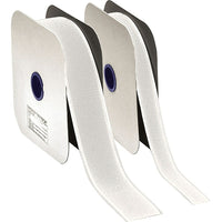 Aplix Fastener Peel & Stick Hook Fastener, White, 3/4" x 25yds, 2 Pack (OC447)-PEEL STICK (ADHESIVE BACKED) - Hook White