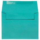 JAM Paper A6 Invitation Envelopes, 4.75 x 6.5, Brite Hue Sea Blue Recycled, 250 Pack (15903H)-Blank interior for personalized message