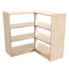 Flash Furniture - Unite de rangement de coin ouverte Bright Beginnings de qualite commerciale à 3 niveaux en bois (MKKE24053)-Supporte jusqu'à 200 lb, Capacite de poids statique